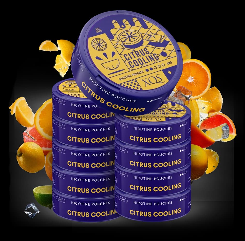 10 Cans XQS Citrus Cooling 4mg