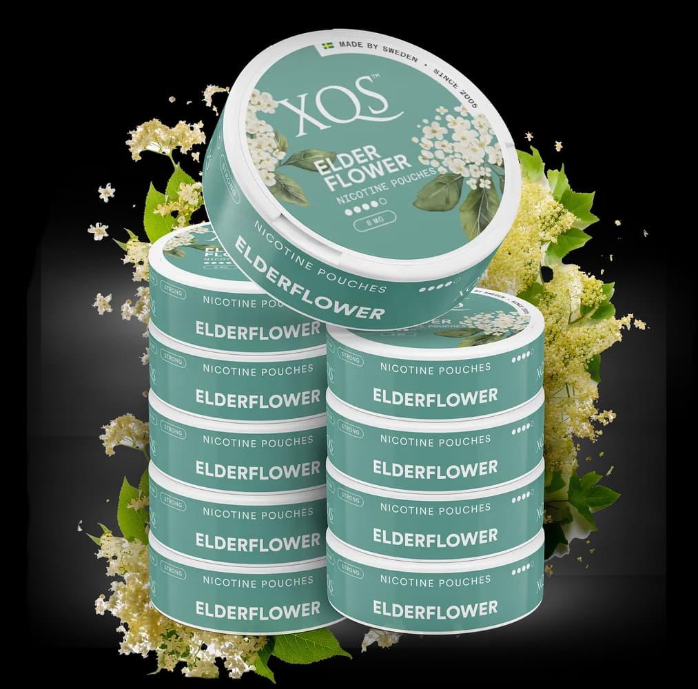 10 Cans XQS Elderflower Strong