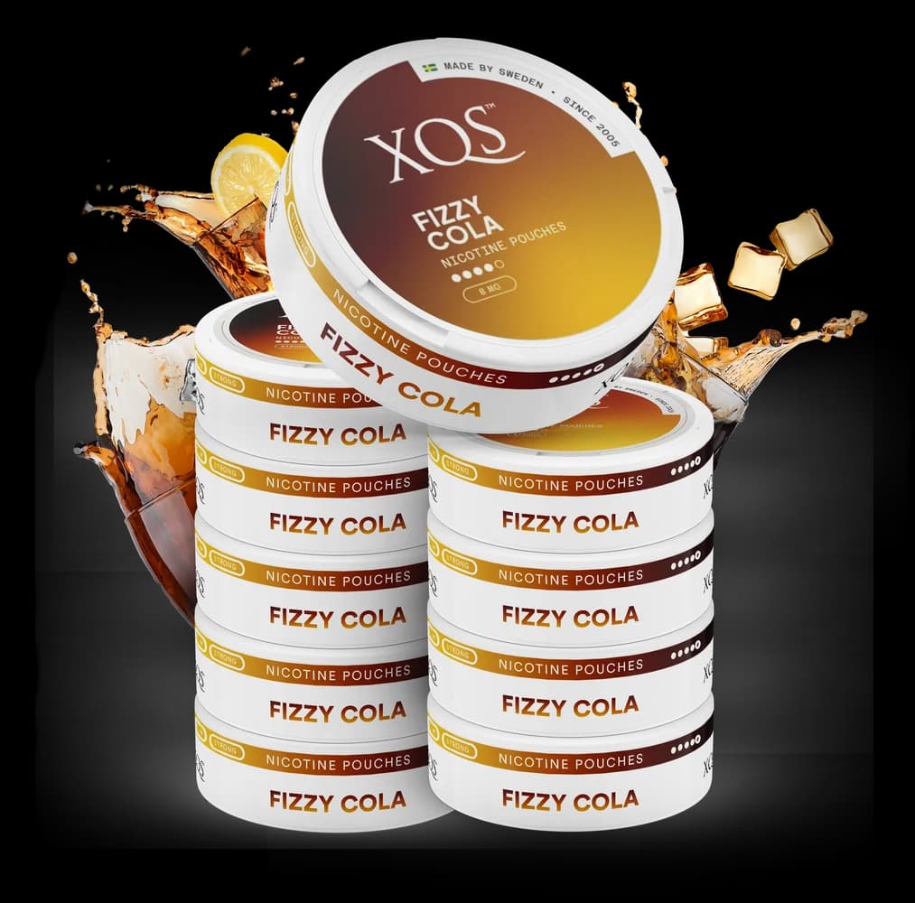 10 Cans XQS Fizzy Cola Strong