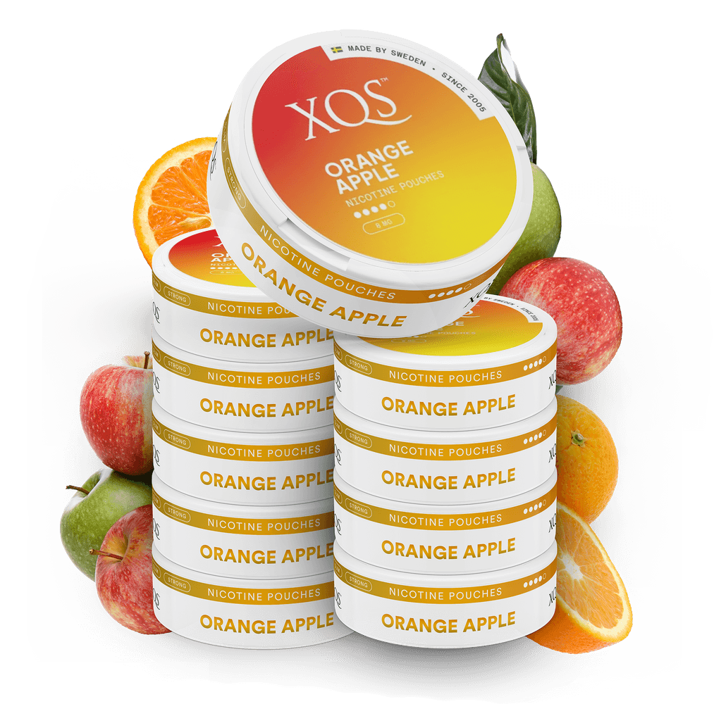 10 Cans XQS Orange Apple Strong