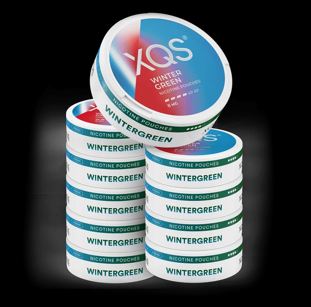 10 Cans XQS Wintergreen Strong