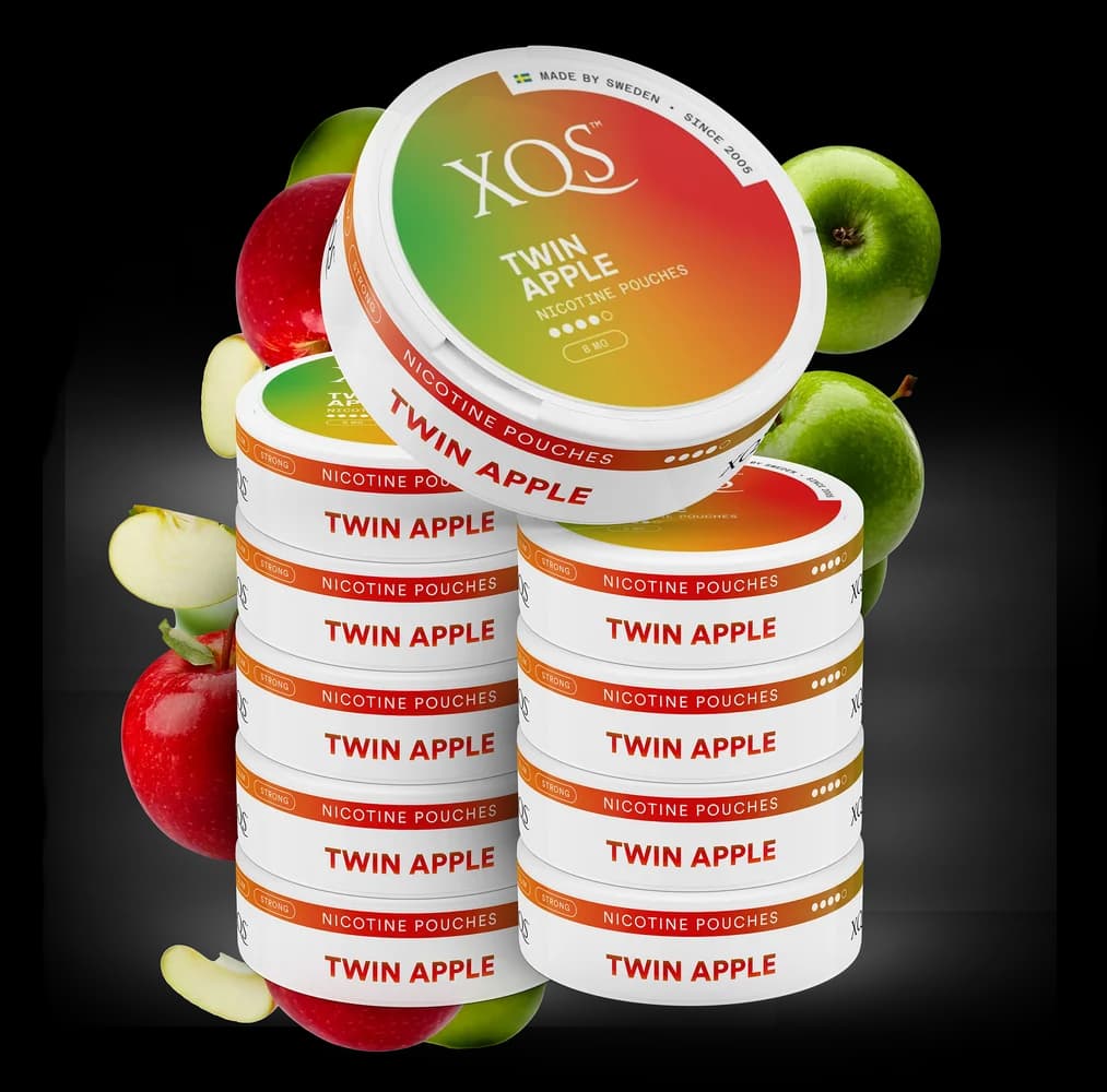 10 Cans XQS Twin Apple Strong