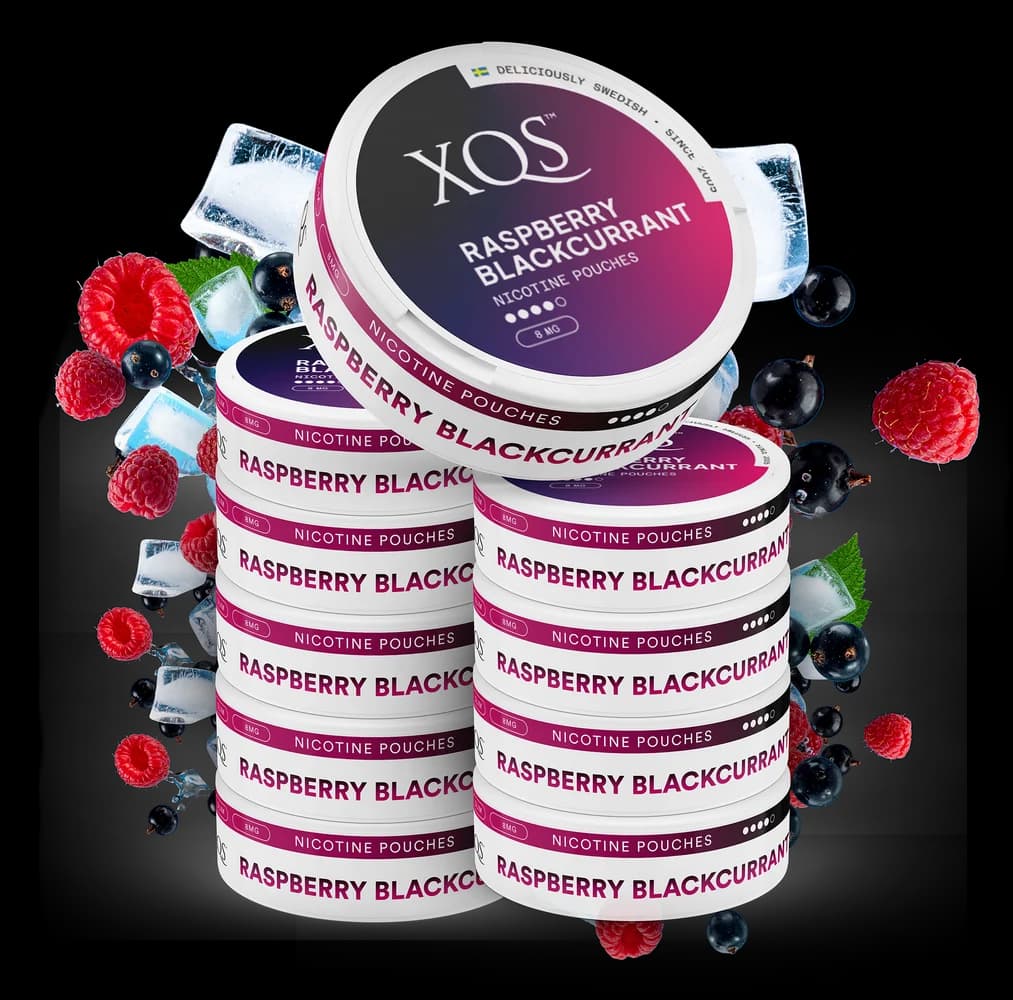 10 Cans XQS Raspberry Blackcurrant Strong
