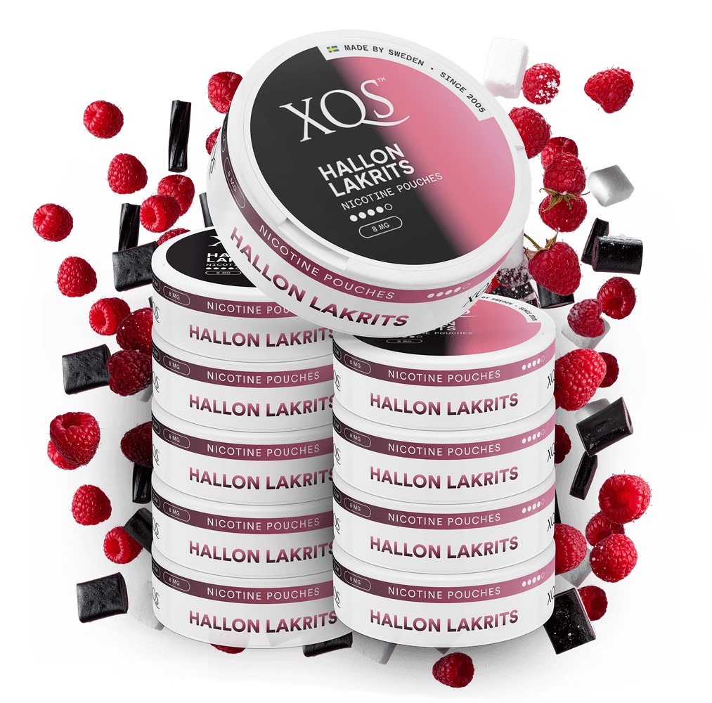10 Cans XQS Hallon Lakrits Strong