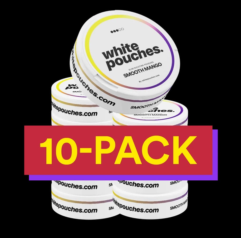 10x Whitepouches Smooth Mango Regular