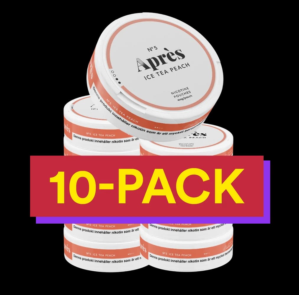 10x No.5 Après Ice Tea Peach - 4 mg Light