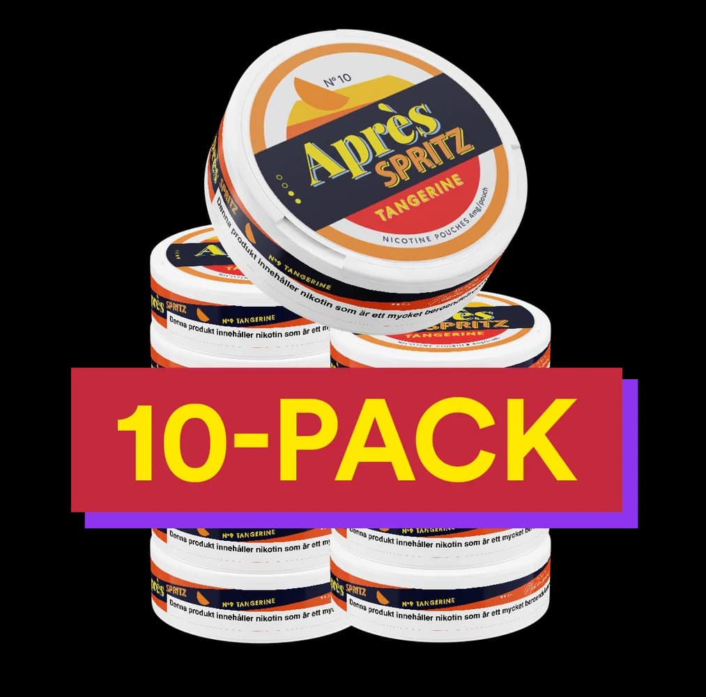 10x No.10 Après Tangerine Spritz - 4 mg Light