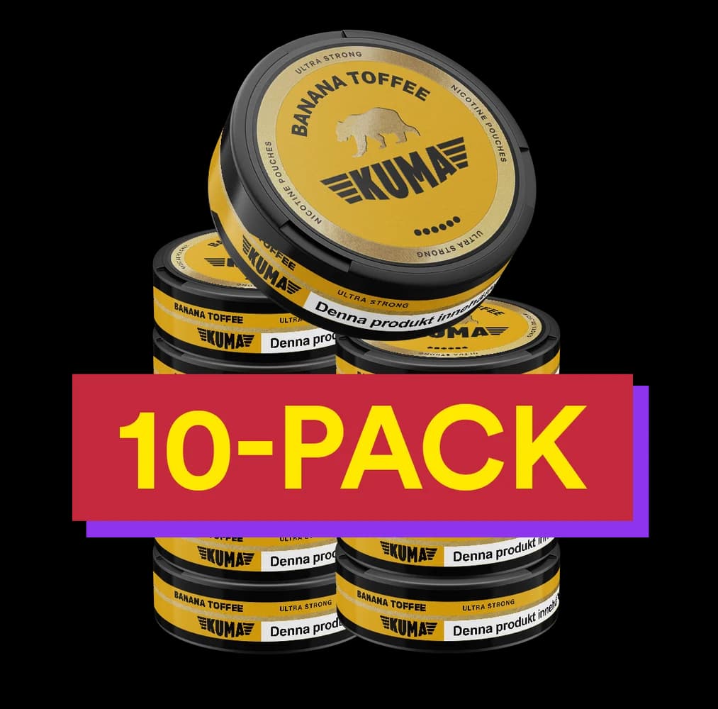 10x Kuma Banana Toffee - Ultra Strong