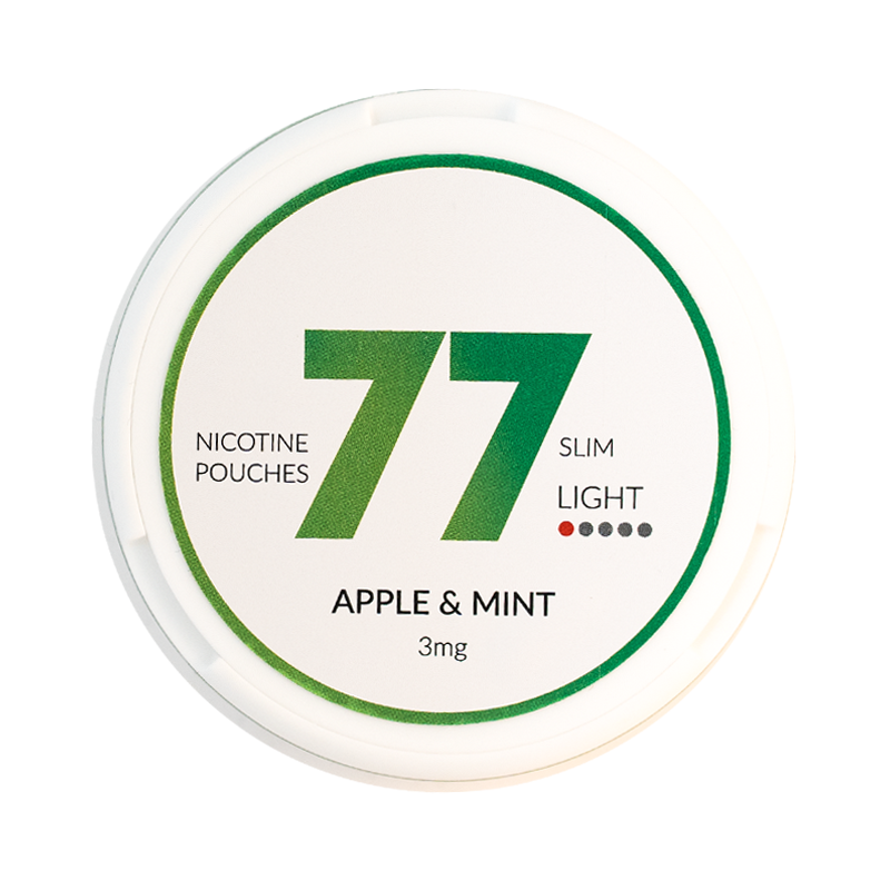77 Pouches Apple & Mint 3mg