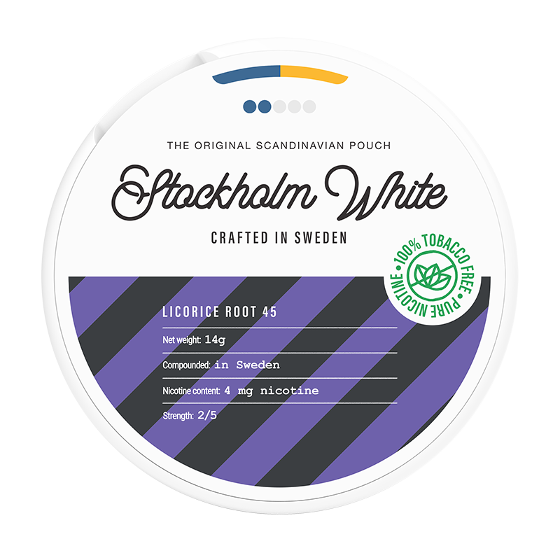 Stockholm White Licorice Root 4mg - Nikotiinipussit