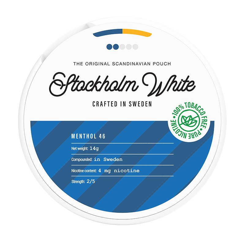 Stockholm White Menthol 4mg - Nikotiinipussit
